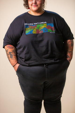 Healing Isn't Linear Soft-Wash Tee
